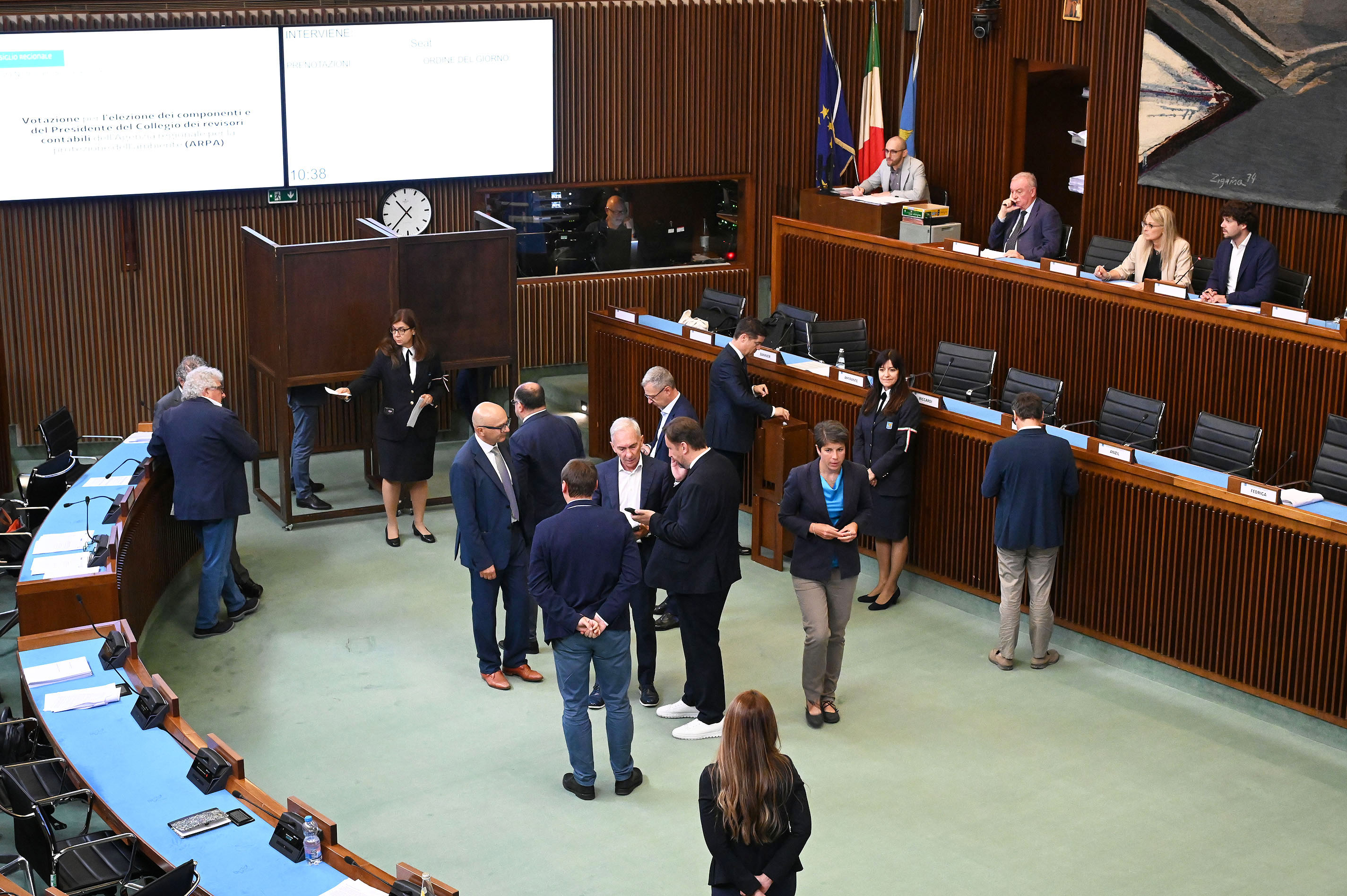 ARPA FVG. AULA CONFERMA REVISORI CONTABILI USCENTI, SANTINI PRESIDENTE